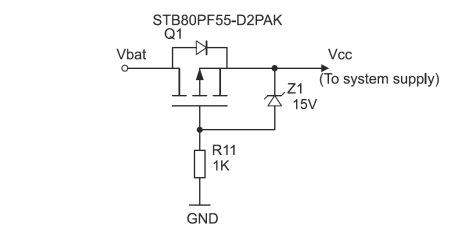VNH7040AYTR反向电压保护机制