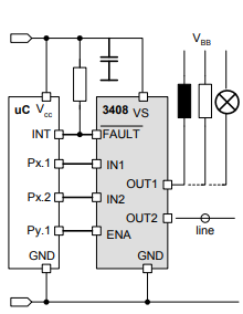 BTS3408G典型应用图