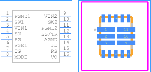 TPS62480RNCR符号和引脚图