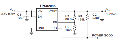 TPS82085SILR典型应用示例图