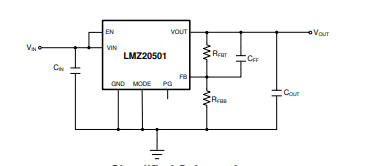 LMZ20501SILR简化示意图