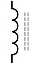铁氧体磁芯电感器符号