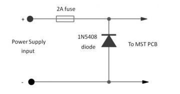 1N5408二极管反接保护电路