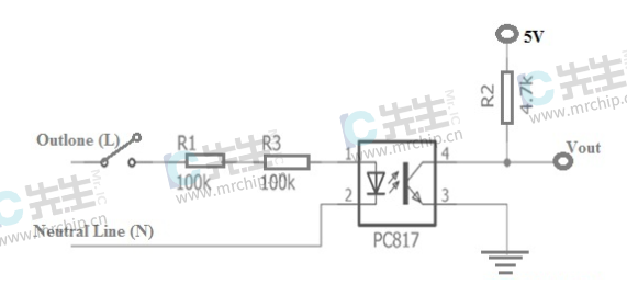 PC817光耦电路图