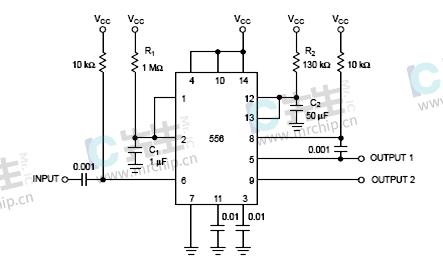 LM556集成电路电路