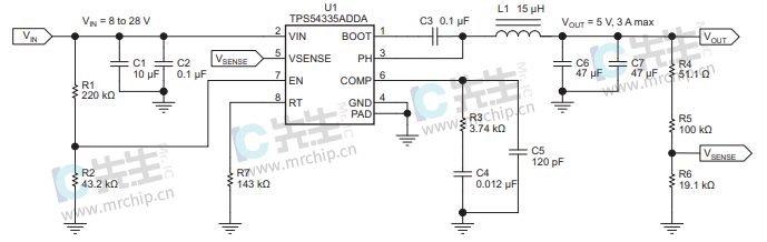 TPS54336ADRCT应用图