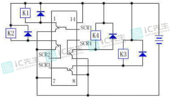 继电器控制电路图