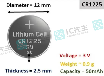 CR1225电池规格