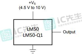 LM50CIM3X/NOPB简化示意图