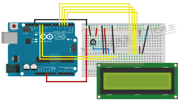 Arduino连接LCD